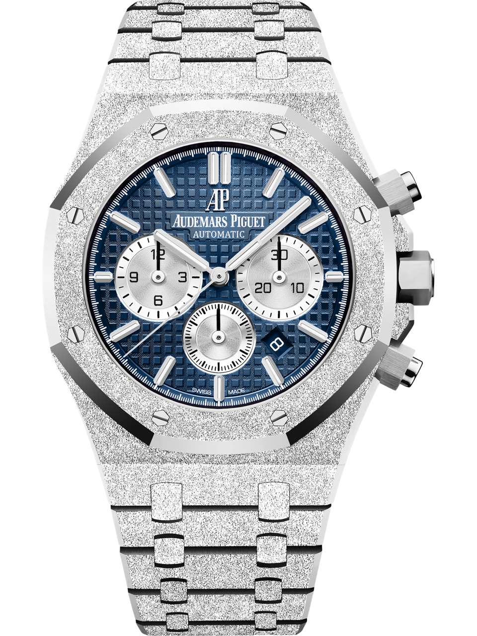 Audemars Piguet — Royal Oak Frosted Gold Selfwinding Chronograph — White Gold