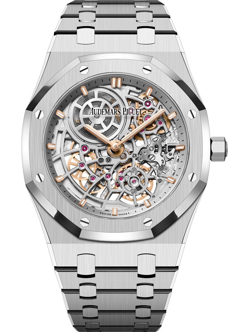 Audemars Piguet — Royal Oak "Jumbo" Extra-Thin Openworked "50th Anniversary" — Steel