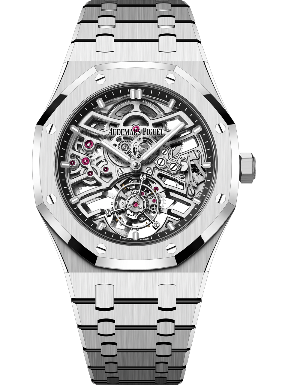Audemars Piguet — Royal Oak Selfwinding Flying Tourbillon Openworked "50th Anniversary" — Steel