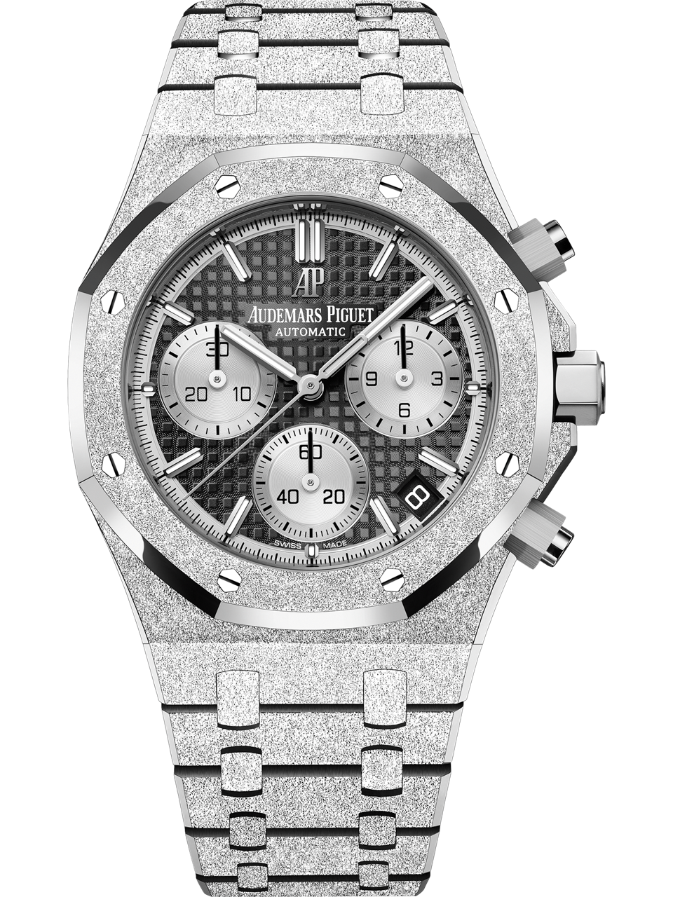 Audemars Piguet — Royal Oak Frosted Gold Selfwinding Chronograph — White Gold