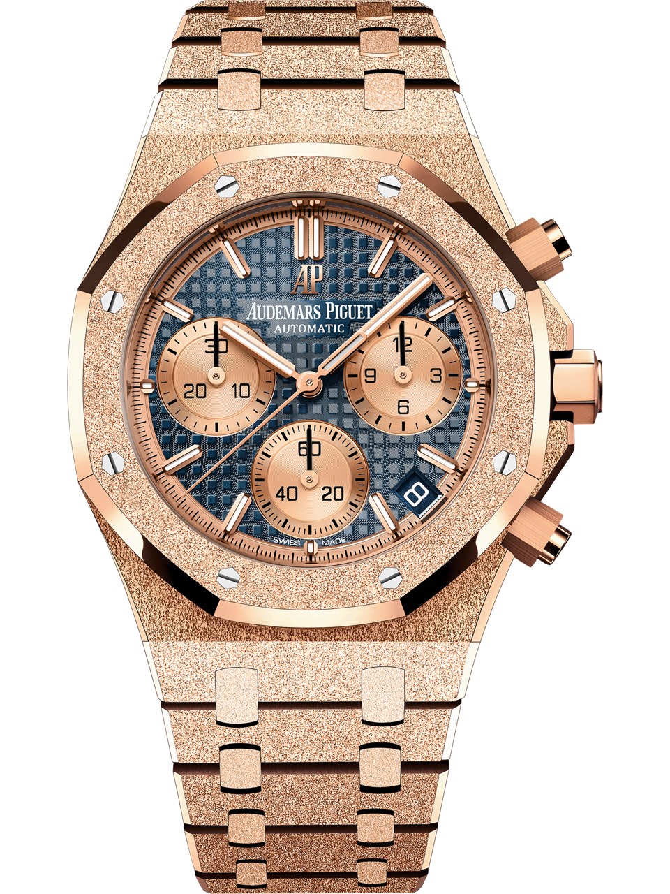 Audemars Piguet — Royal Oak Frosted Gold Selfwinding Chronograph — Rose Gold