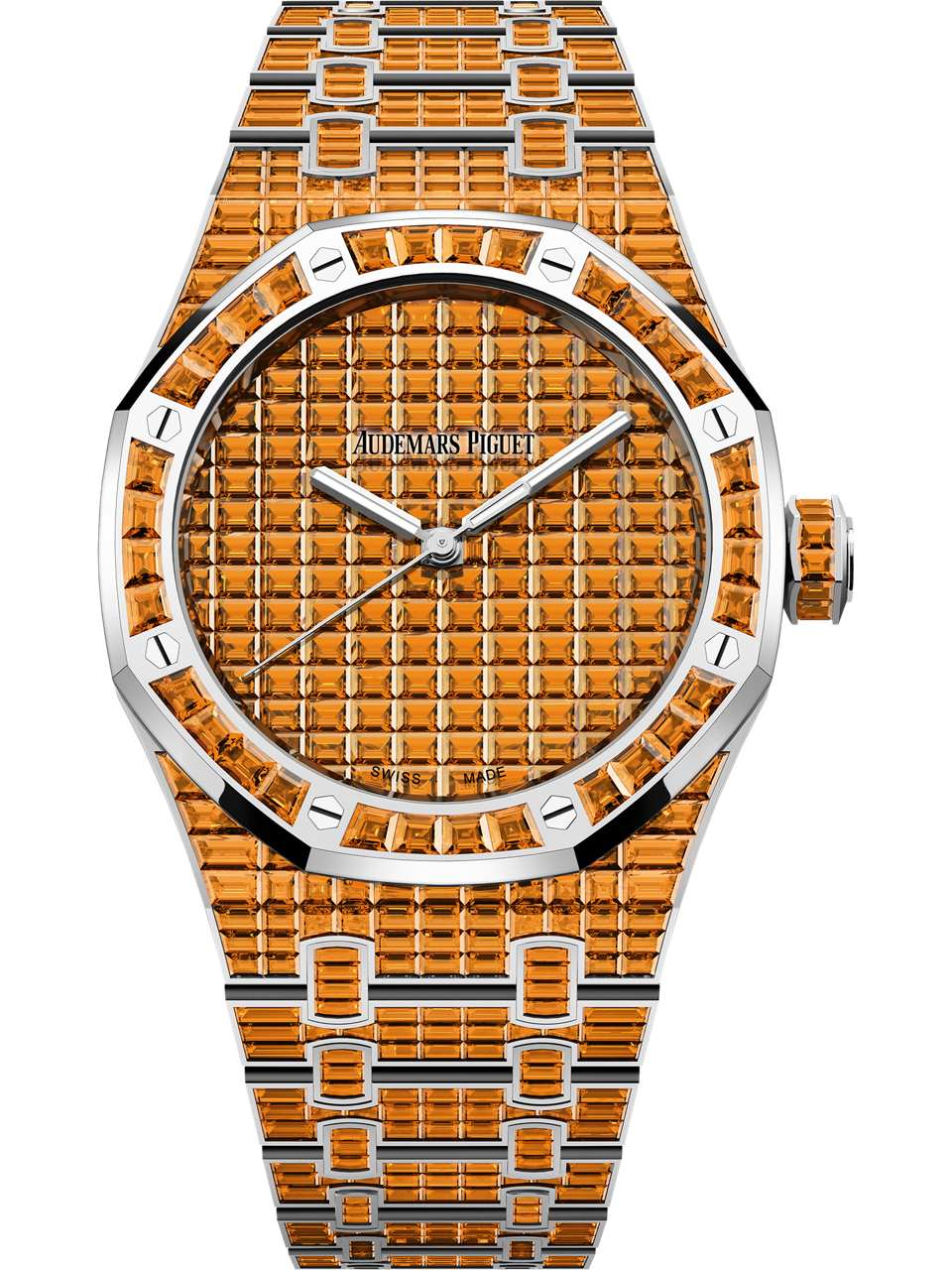 Audemars Piguet — Royal Oak Selfwinding Orange Spessartite "50th Anniversary" — White Gold