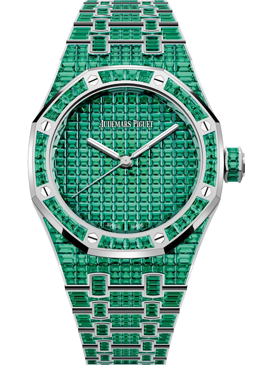 Audemars Piguet — Royal Oak Selfwinding Emerald "50th Anniversary" — White Gold