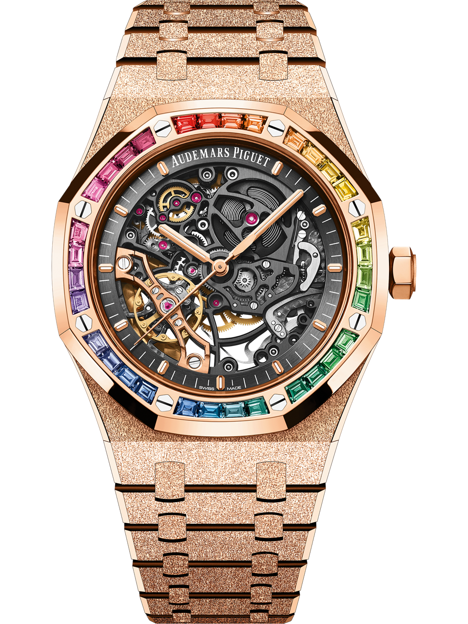Audemars Piguet — Royal Oak Frosted Gold Double Balance Wheel Openworked — Rose Gold