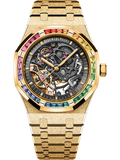 Audemars Piguet — Royal Oak Frosted Gold Double Balance Wheel Openworked — Yellow Gold
