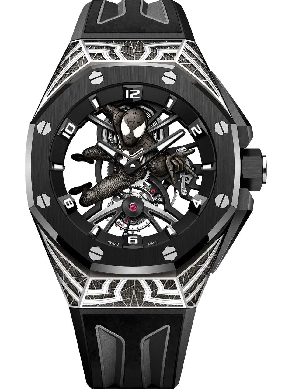 Audemars Piguet — Royal Oak Concept Tourbillon "Black Suit Spider-Man" — White Gold