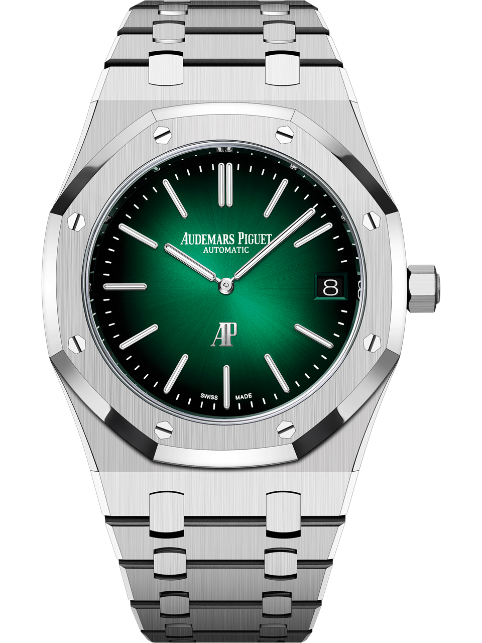 Audemars Piguet — Royal Oak "Jumbo" Extra-Thin "50th Anniversary" — Platinum
