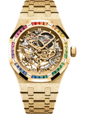 Audemars Piguet — Royal Oak Frosted Gold Double Balance Wheel Openworked — Yellow Gold